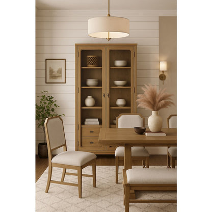 Magnolia Tall Display Cabinet - Cashew