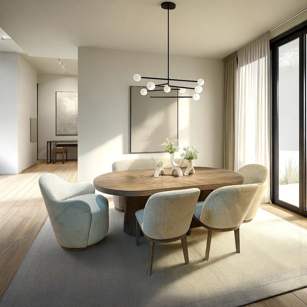Elements Oval Pedestal Table - In Cocoa Finish