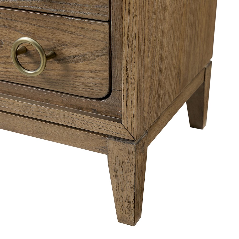 Aurora 3 Drawer Nightstand W/ USB - Latte