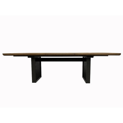 Aurora Double Pedestal Table W/ Leaf