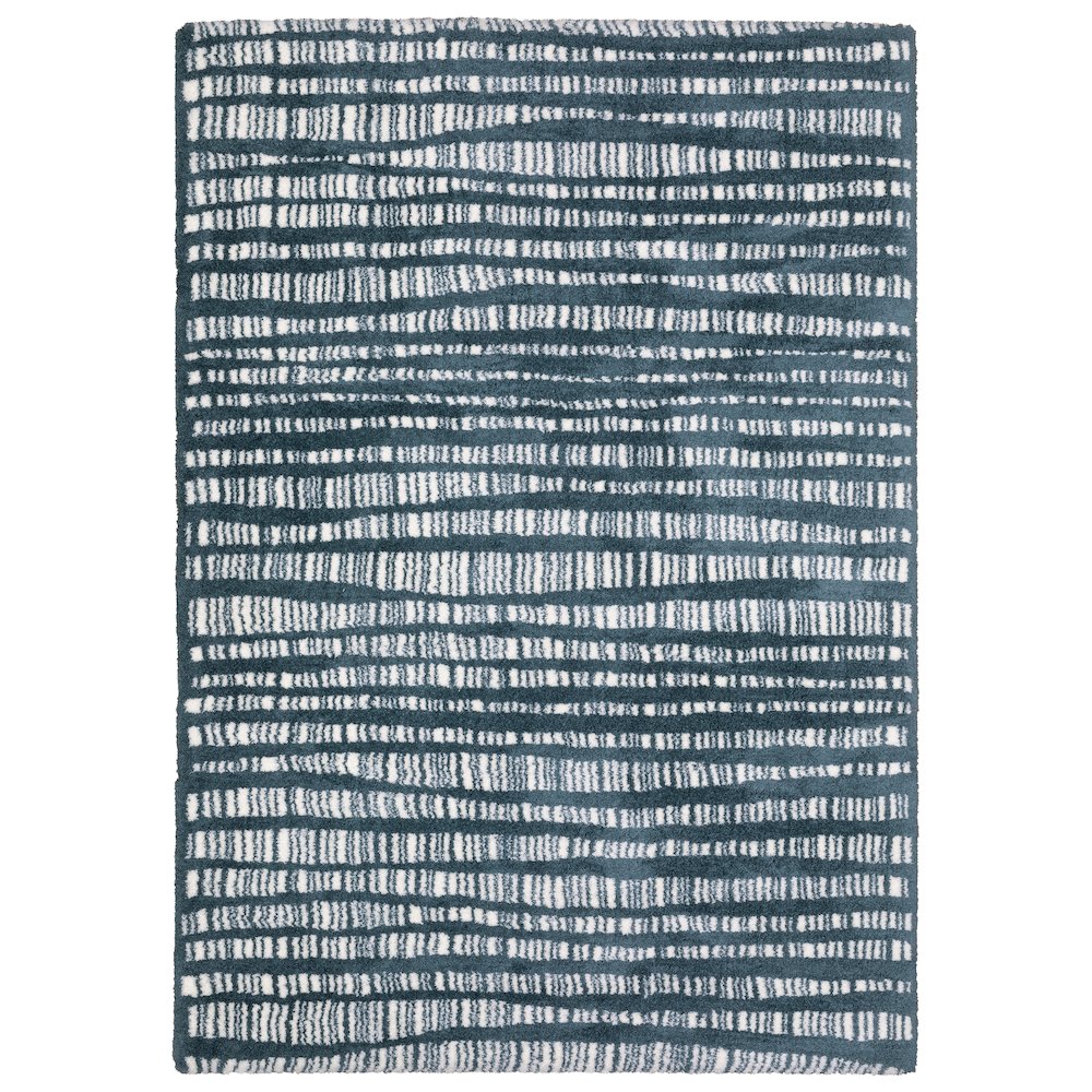 Runner Casual Rug Made of Polyester, Blue color