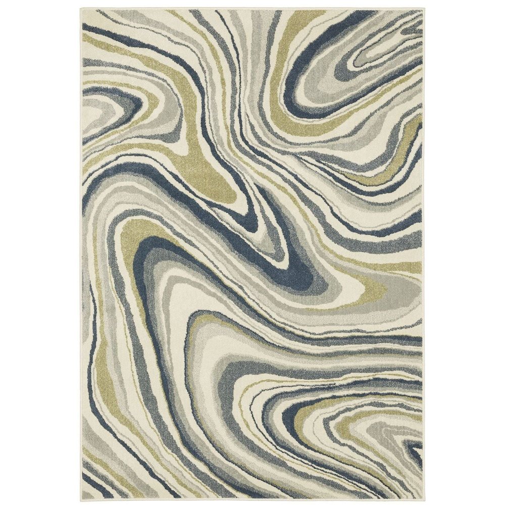 BRANSON Ivory 6' 7 X  9' 2 Area Rug