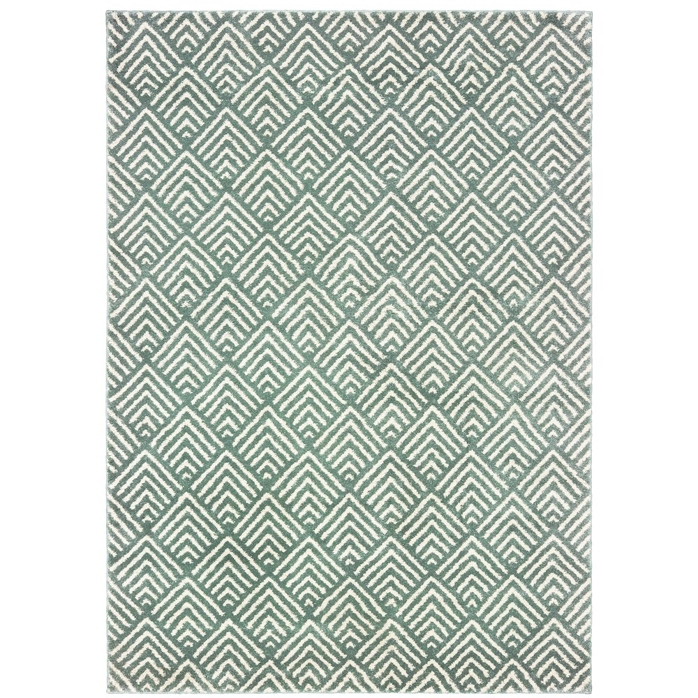 CARSON Blue 6' 7 X  9' 2 Area Rug
