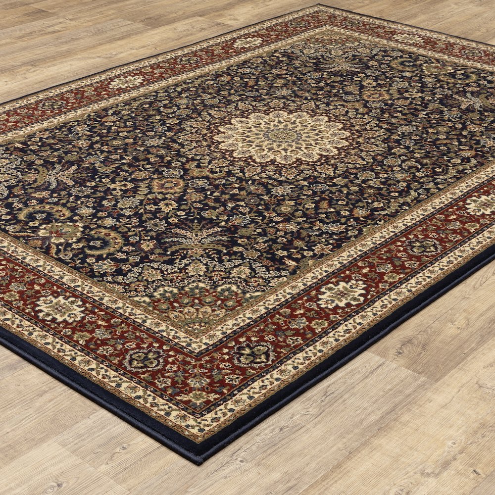 Ariana 095B3 Blue/ Red Indoor Area Rug - 12' x 15'