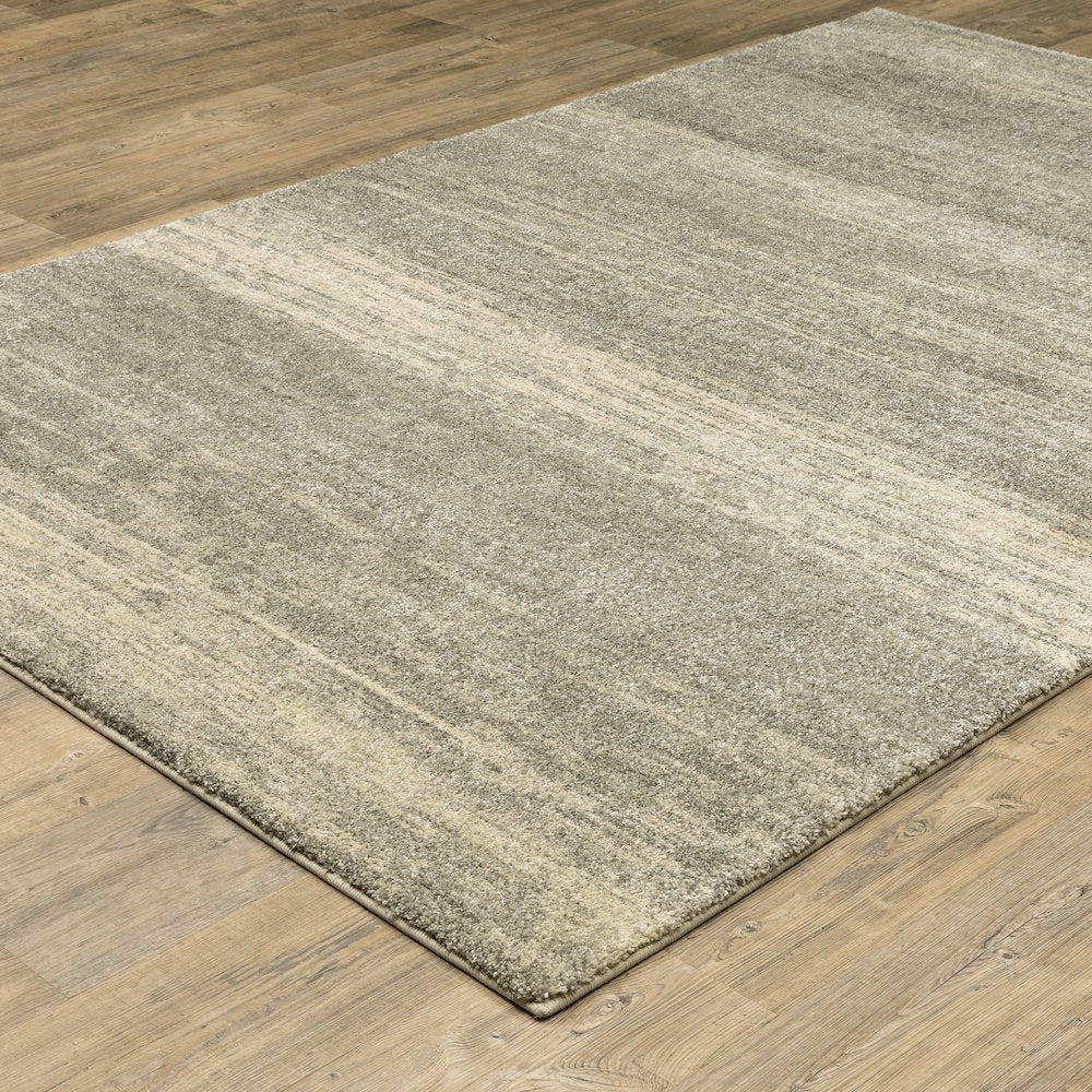 Astor 5572E Grey/ Beige Indoor Area Rug - 3'10" x 5'5"