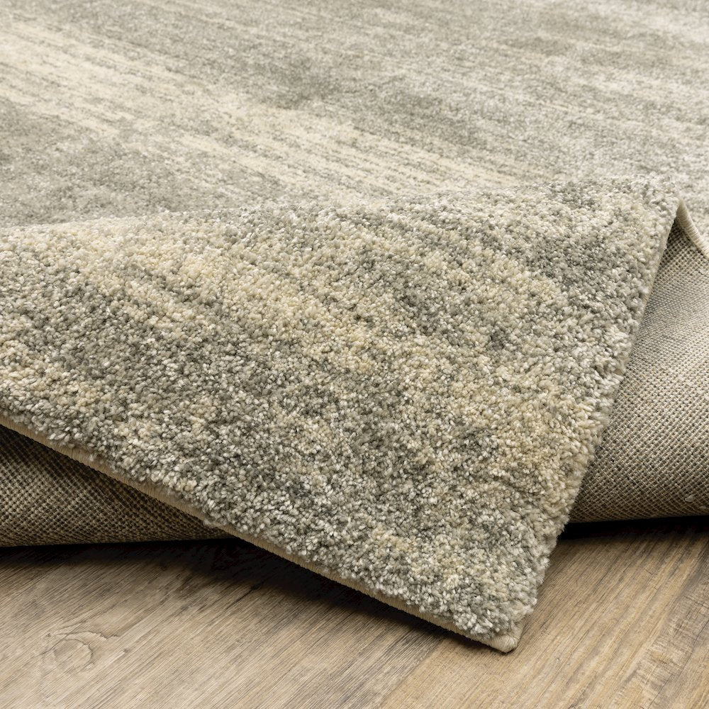 Astor 5572E Grey/ Beige Indoor Area Rug - 3'10" x 5'5"
