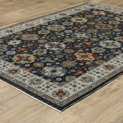 Aberdeen 561B1 Blue/ Multi Indoor Area Rug - 7'10" Round