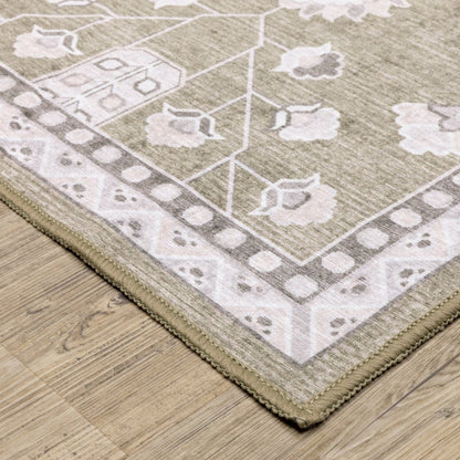 Addison ADD07 Brown/ Ivory Indoor Area Rug - 3'3" x 5'