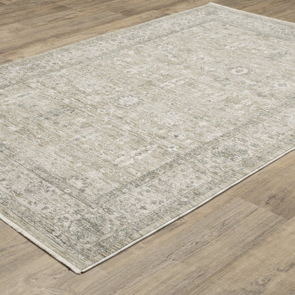 Avalon AVA03 Beige/ Grey Indoor Area Rug - 3'2" x 5'