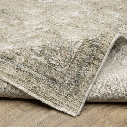 Avalon AVA03 Beige/ Grey Indoor Area Rug - 3'2" x 5'