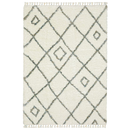 Axis AX03A Ivory/ Multi Indoor Area Rug - 7'10" x 10'10"