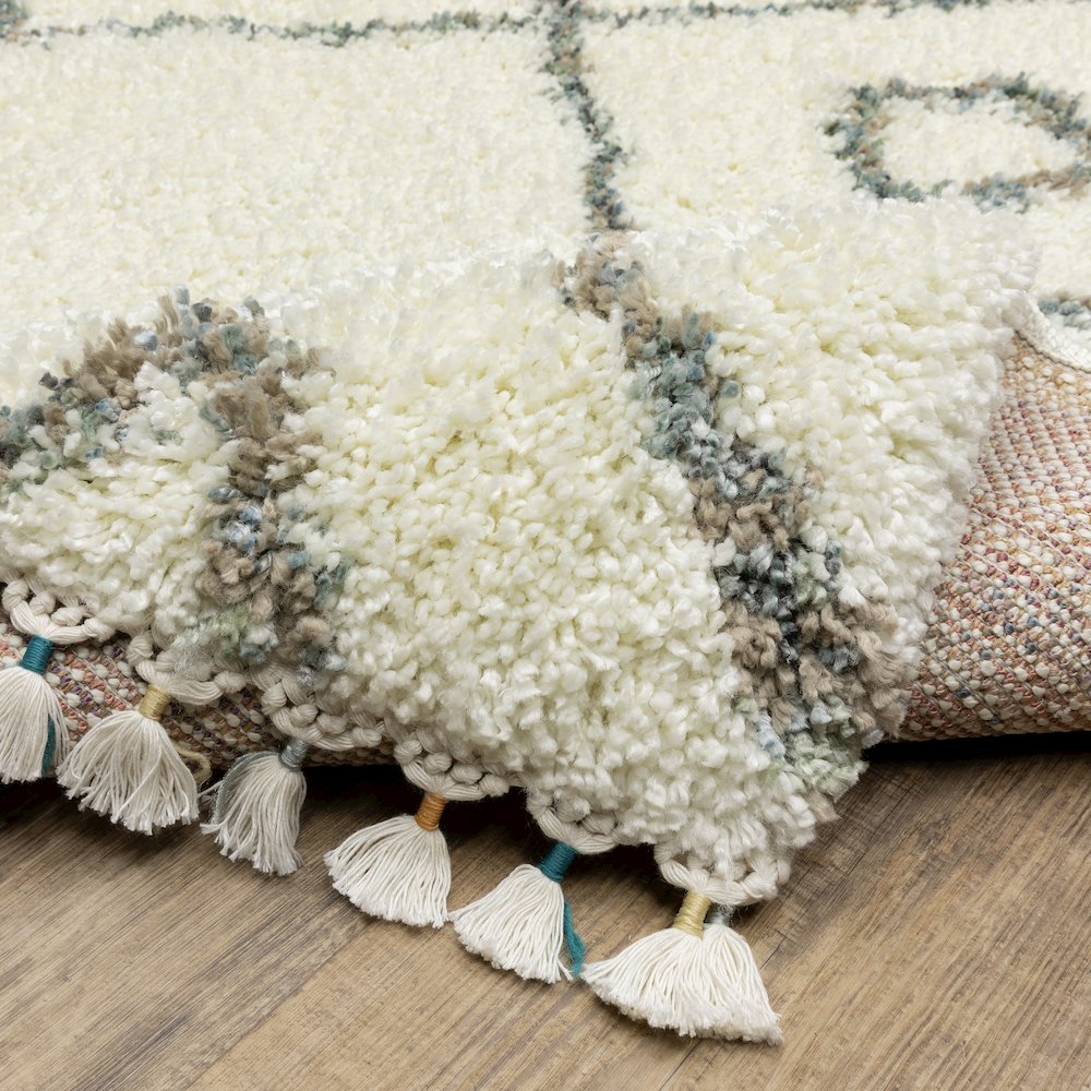 Axis AX03A Ivory/ Multi Indoor Area Rug - 9'10" x 12'10"