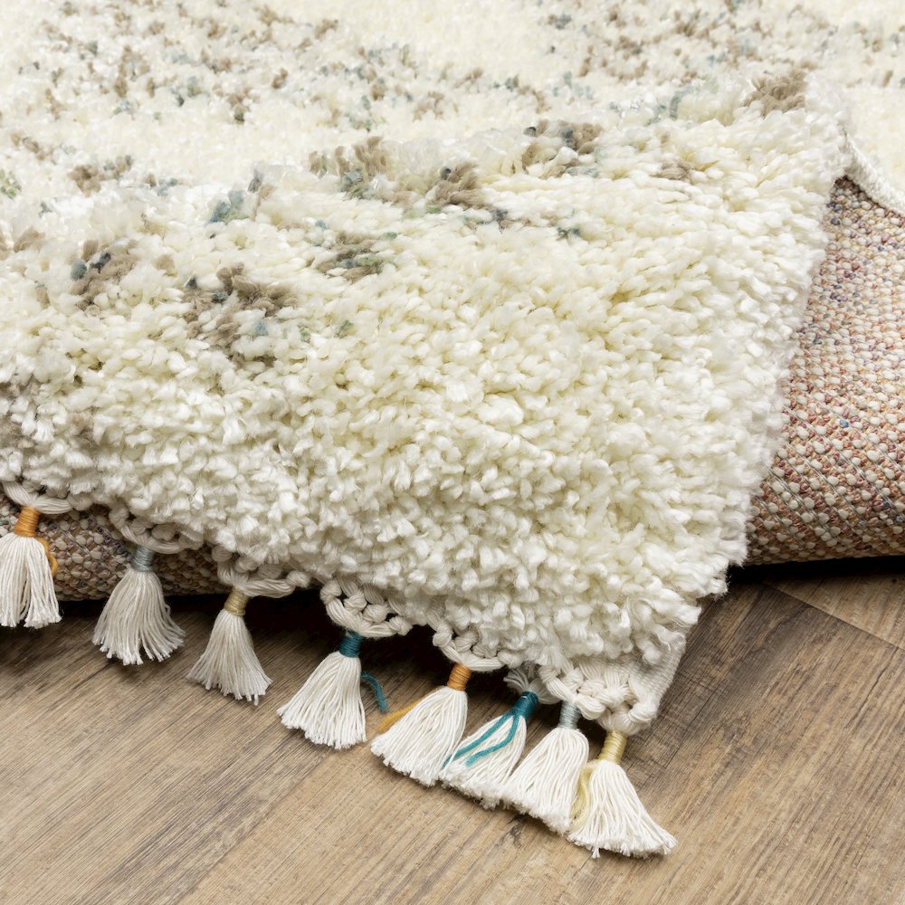 Axis AX05A Ivory/ Multi Indoor Area Rug - 9'10" x 12'10"
