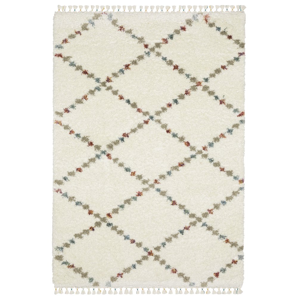 Axis AX08A Ivory/ Multi Indoor Area Rug - 7'10" x 10'10"