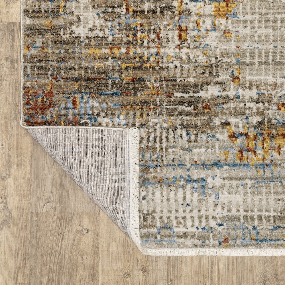 Bauer 005E2 Beige/ Multi Indoor Area Rug - 7'10" x 10'10"