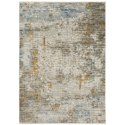 Bauer 005E2 Beige/ Multi Indoor Area Rug - 9'10" x 12'10"