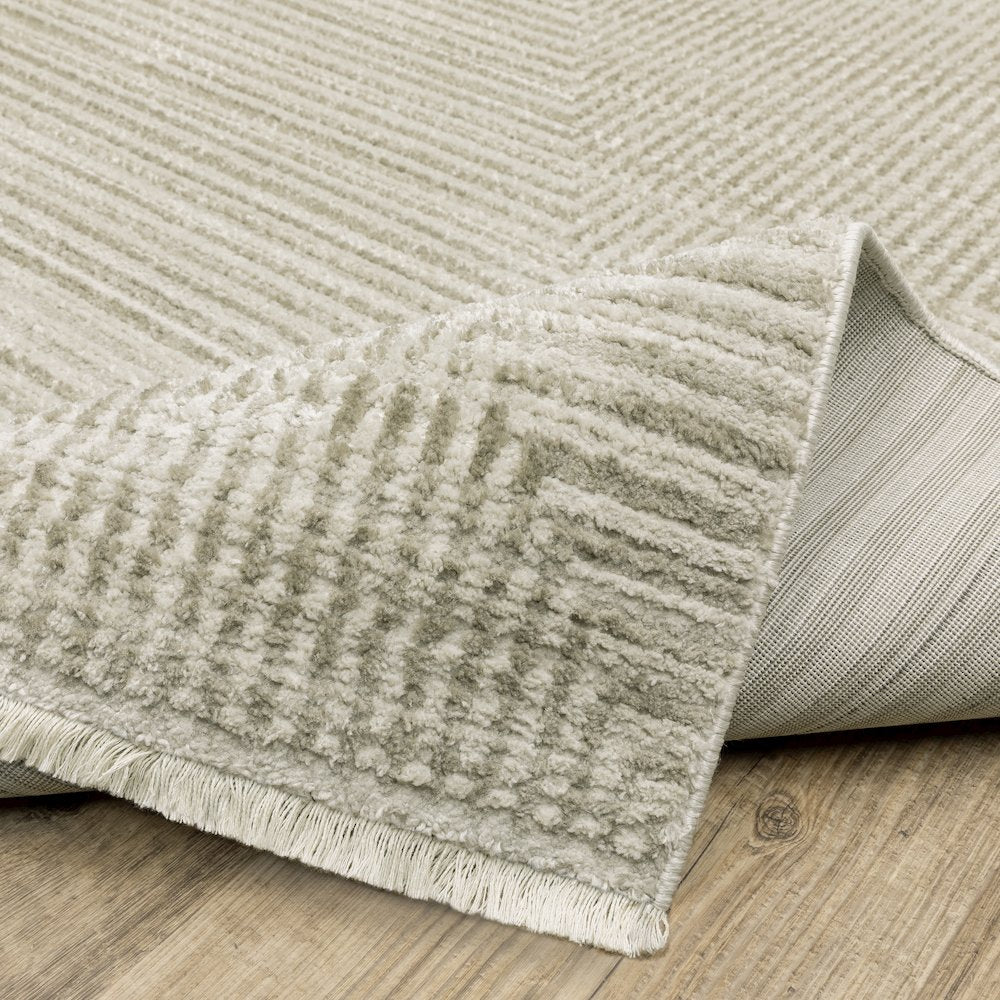 Bauer 4150E Beige/ Ivory Indoor Area Rug - 3'10" x 5'5"