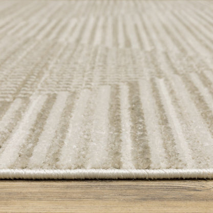 Bauer 4150E Beige/ Ivory Indoor Area Rug - 6'7" x 9'6"