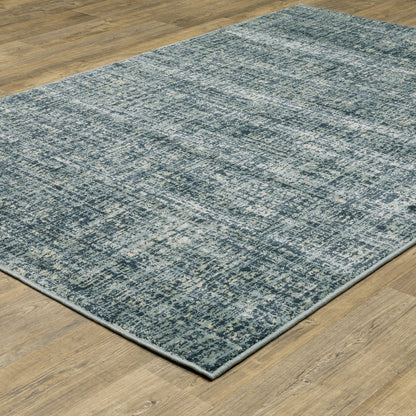 Branson BR13A Blue/ Grey Indoor Area Rug - 5'3" x 7'3"