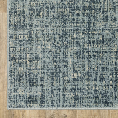 Branson BR13A Blue/ Grey Indoor Area Rug - 6'7" x 9'2"