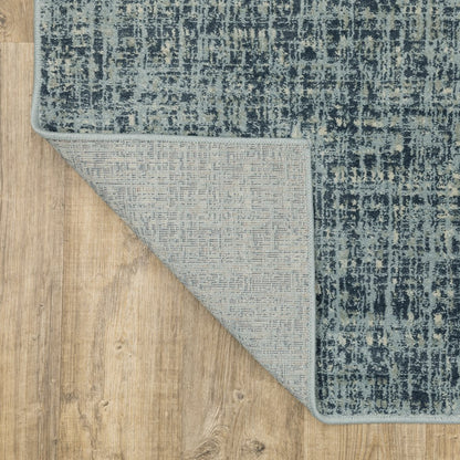 Branson BR13A Blue/ Grey Indoor Area Rug - 6'7" x 9'2"