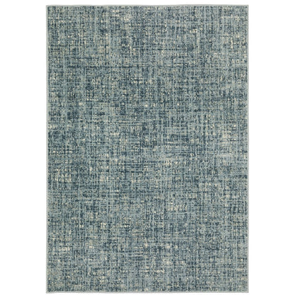 Branson BR13A Blue/ Grey Indoor Area Rug - 6'7" x 9'2"