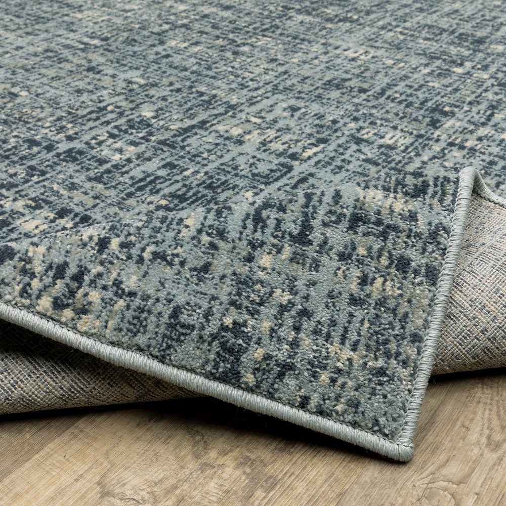 Branson BR13A Blue/ Grey Indoor Area Rug - 6'7" x 9'2"