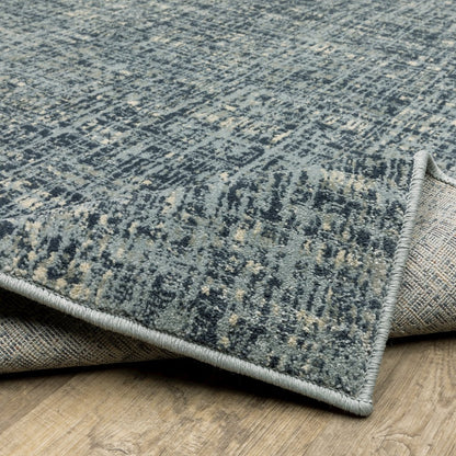 Branson BR13A Blue/ Grey Indoor Area Rug - 6'7" x 9'2"