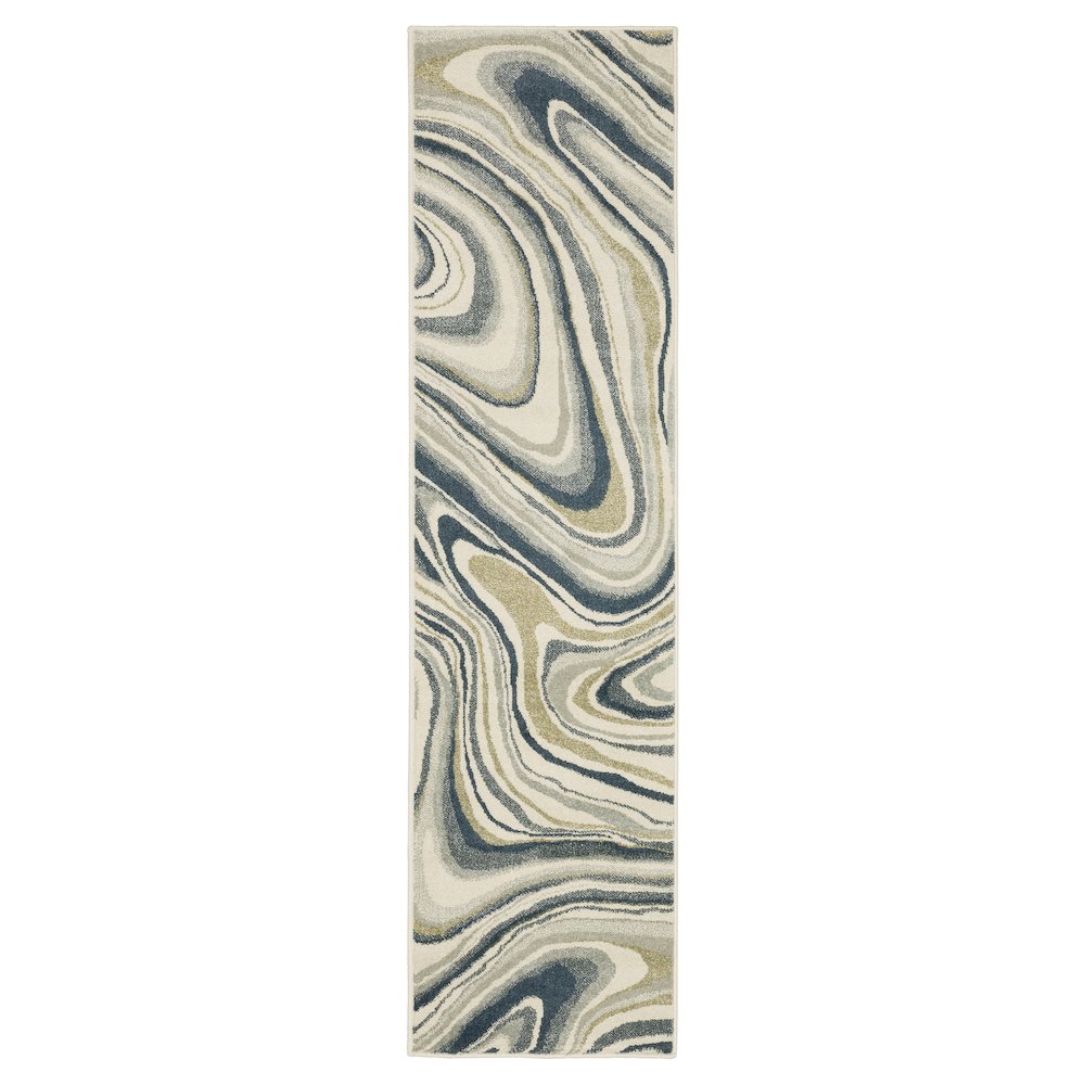 BRANSON Ivory 1'10 X  7' 3 Area Rug
