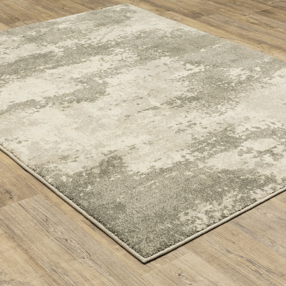 Carson 0734D Beige/ Grey Indoor Area Rug - 2' x 3'