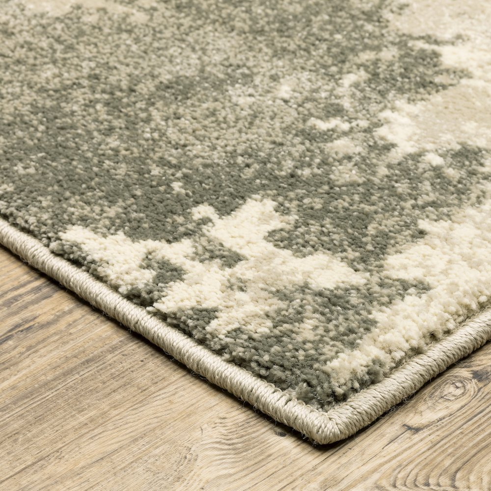 Carson 0734D Beige/ Grey Indoor Area Rug - 2' x 3'