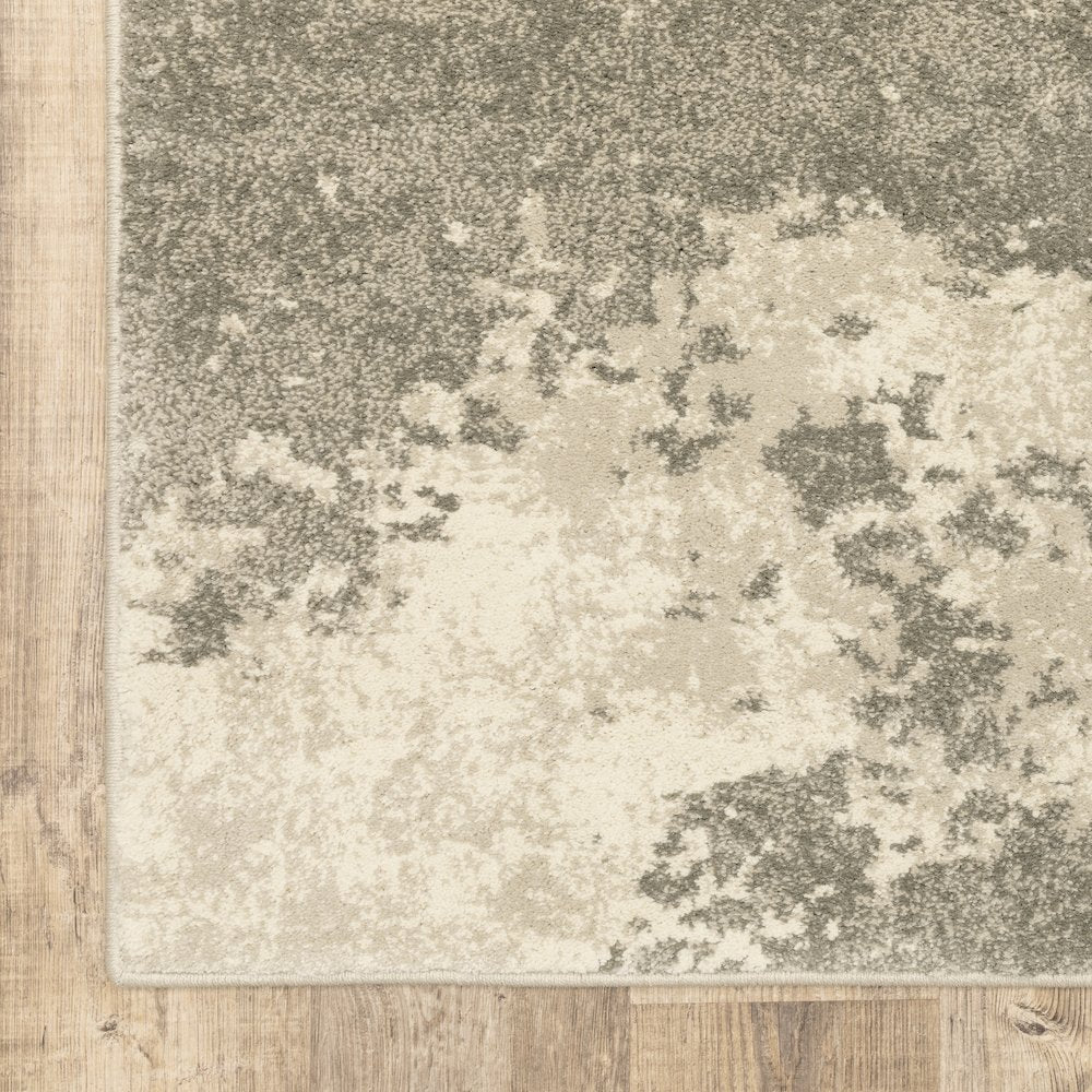 Carson 0734D Beige/ Grey Indoor Area Rug - 2' x 3'