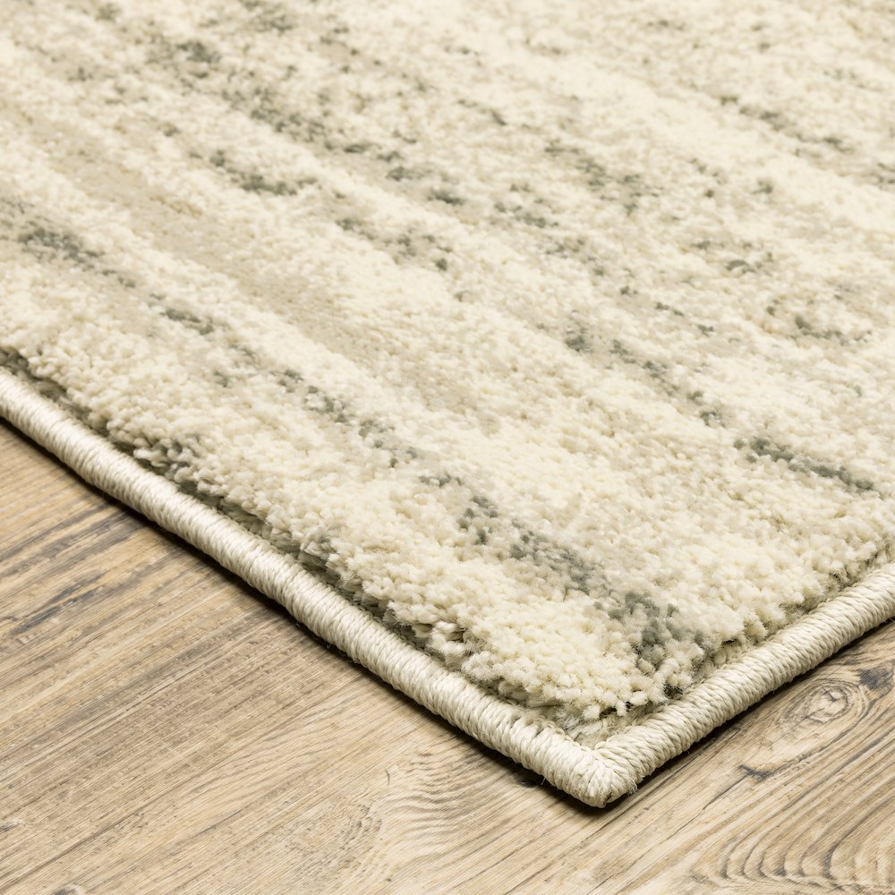 Carson 0735A Beige/ Grey Indoor Area Rug - 2' x 3'