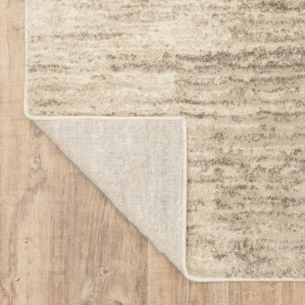 Carson 0735A Beige/ Grey Indoor Area Rug - 2' x 3'