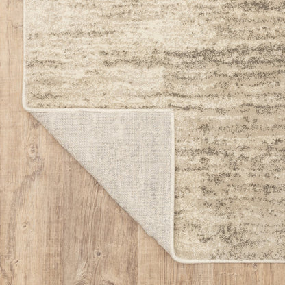 Carson 0735A Beige/ Grey Indoor Area Rug - 2' x 3'