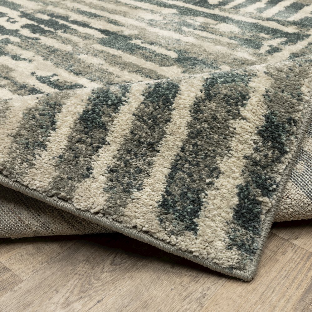 Carson 0745C Blue/ Beige Indoor Area Rug - 2'3" x 7'6"