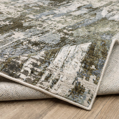 Caravan 2060F Green/ Blue Indoor Area Rug - 7'10" x 10'10"
