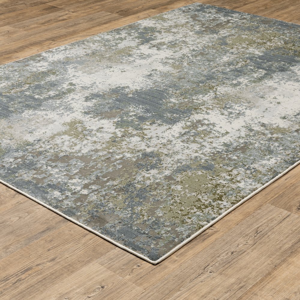 Caravan 5090E Blue/ Green Indoor Area Rug - 7'10" x 10'10"