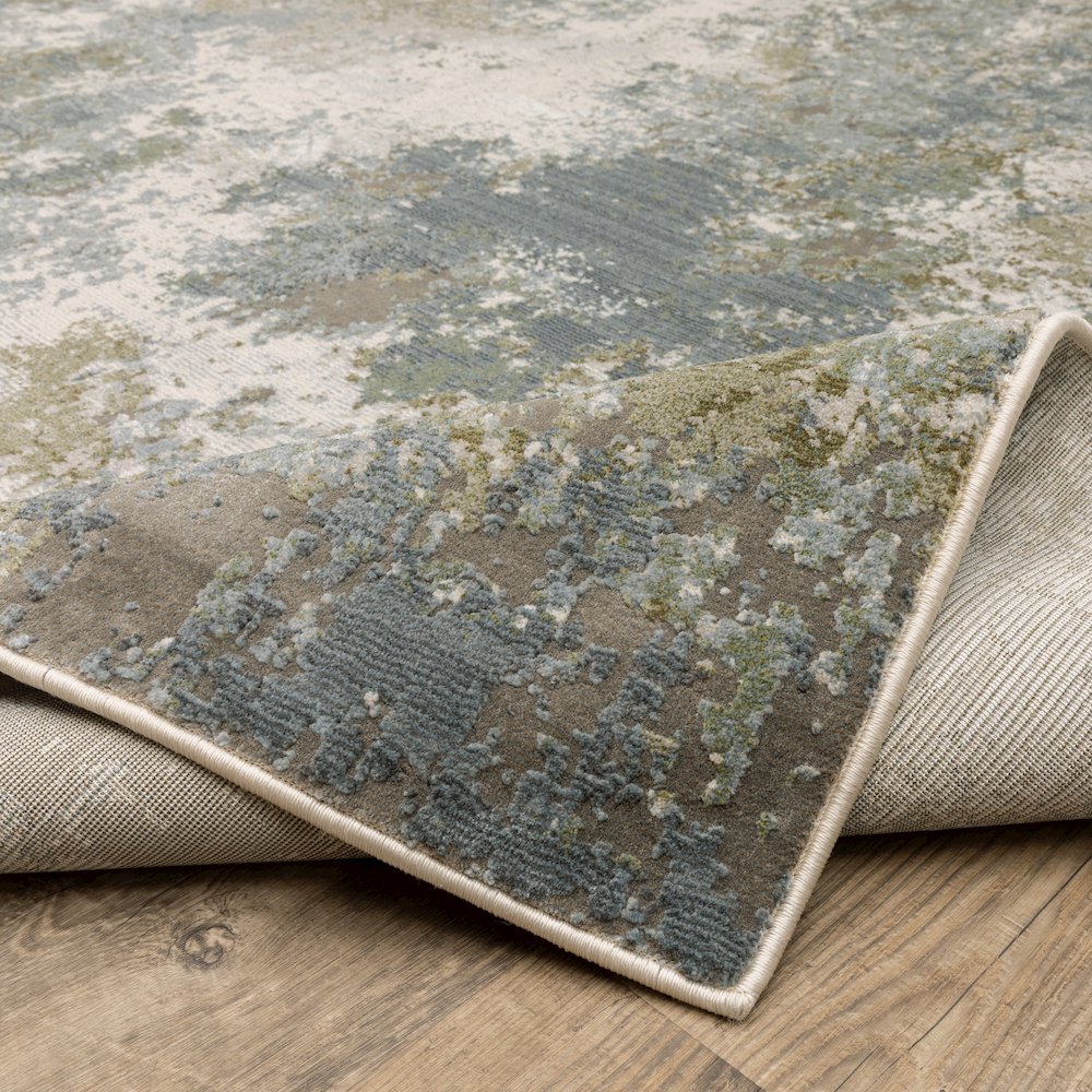 Caravan 5090E Blue/ Green Indoor Area Rug - 7'10" x 10'10"