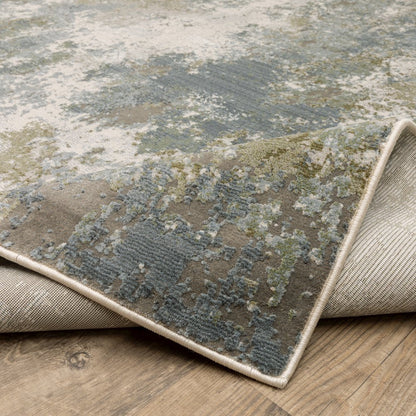 Caravan 5090E Blue/ Green Indoor Area Rug - 7'10" x 10'10"