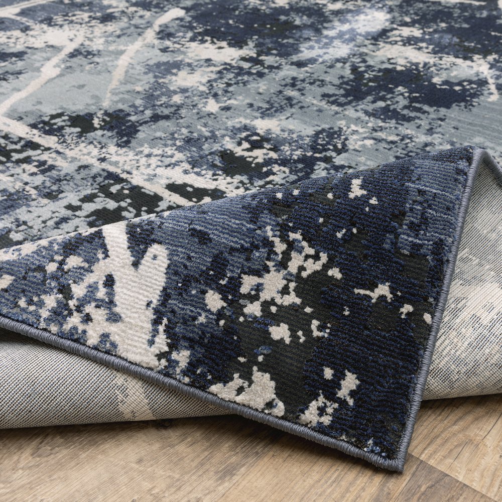 Caravan 7150B Blue/ Grey Indoor Area Rug - 7'10" x 10'10"