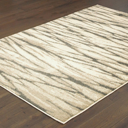 Carson 9671C Ivory/ Sand Indoor Area Rug - 3'10" x 5'5"