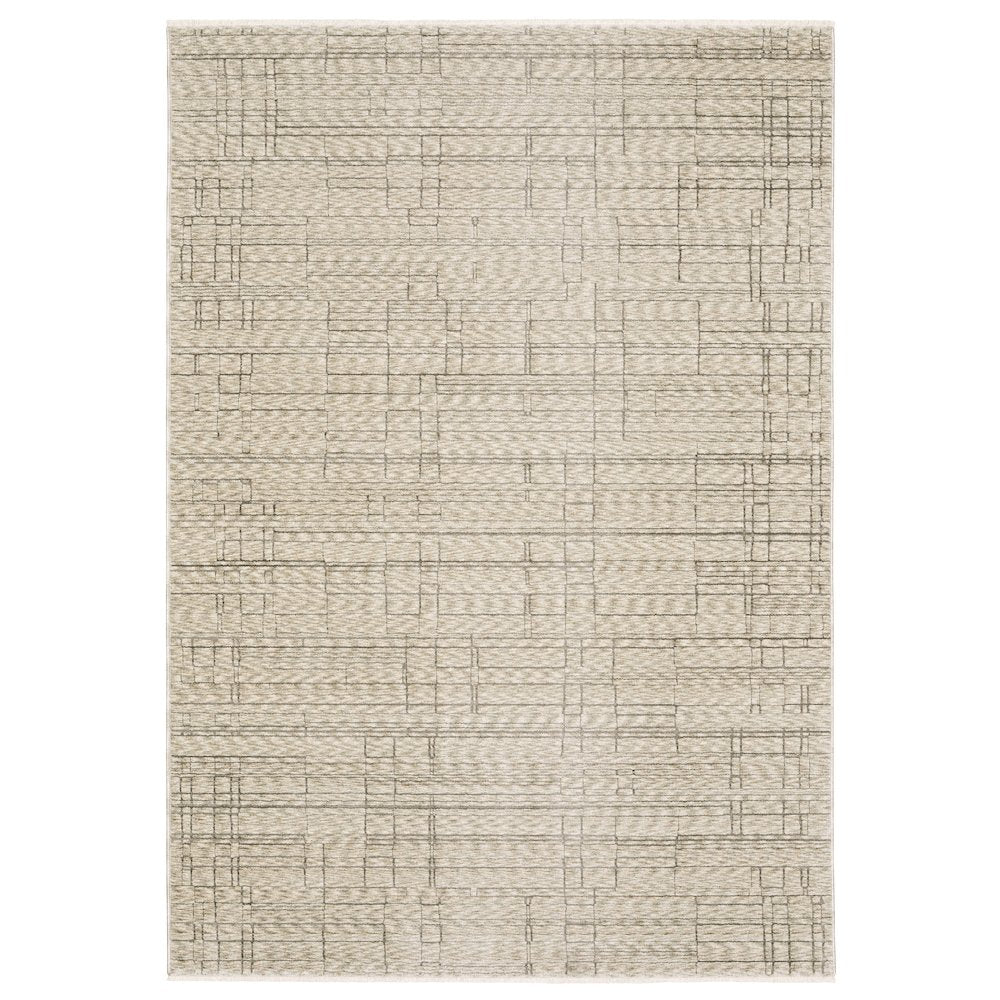 Runner Casual Rug Made of Polyester, Beige color