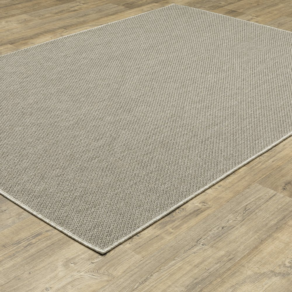 Caicos CA07A Grey Indoor/Outdoor Area Rug - 9'10" x 12'10"