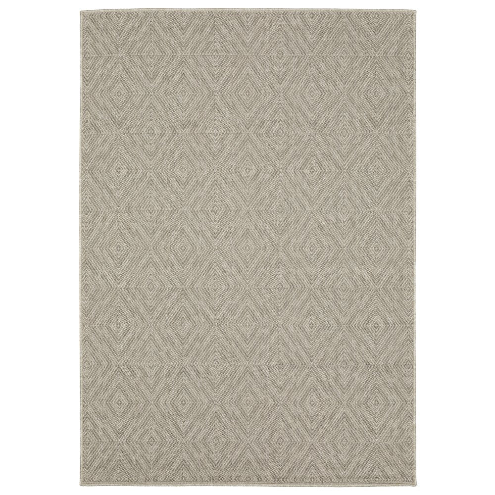 Caicos CA08A Grey/ Light Grey Indoor/Outdoor Area Rug - 9'10" x 12'10"