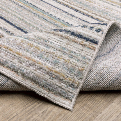 Cavett CAV10 Beige/ Multi Indoor Area Rug - 6'7" x 9'6"