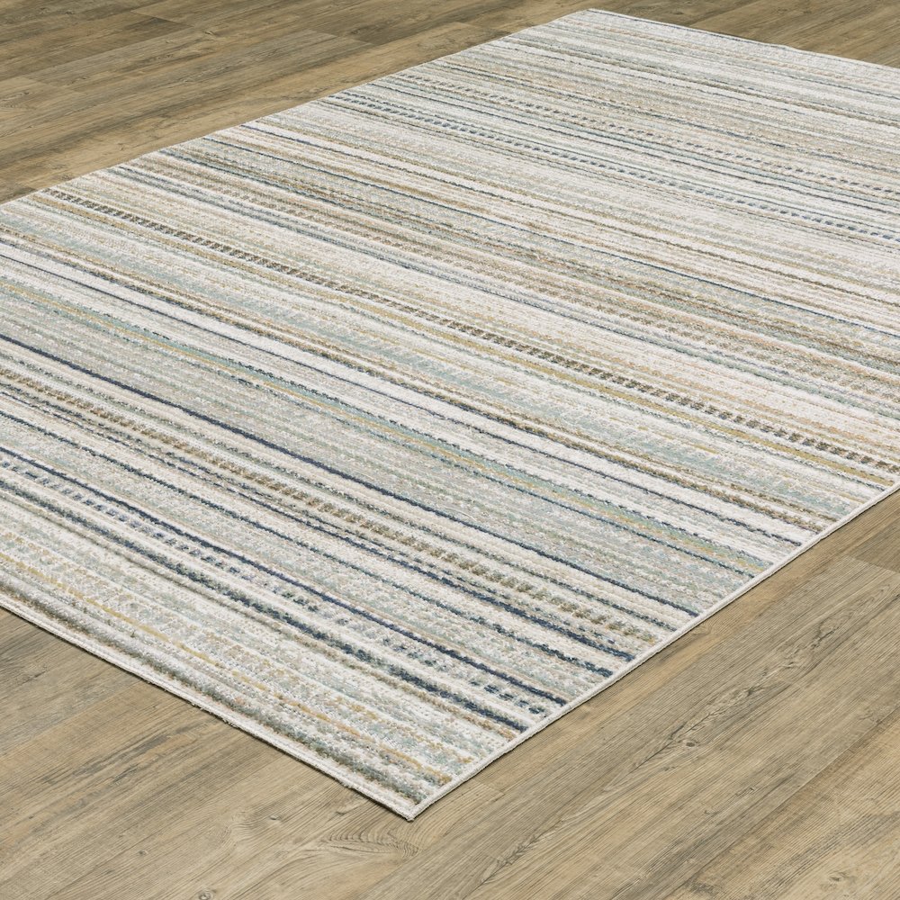 Cavett CAV10 Beige/ Multi Indoor Area Rug - 7'10" x 10'10"
