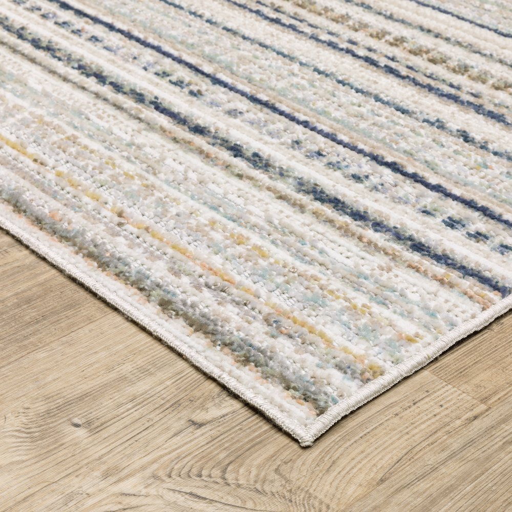 Cavett CAV10 Beige/ Multi Indoor Area Rug - 7'10" x 10'10"