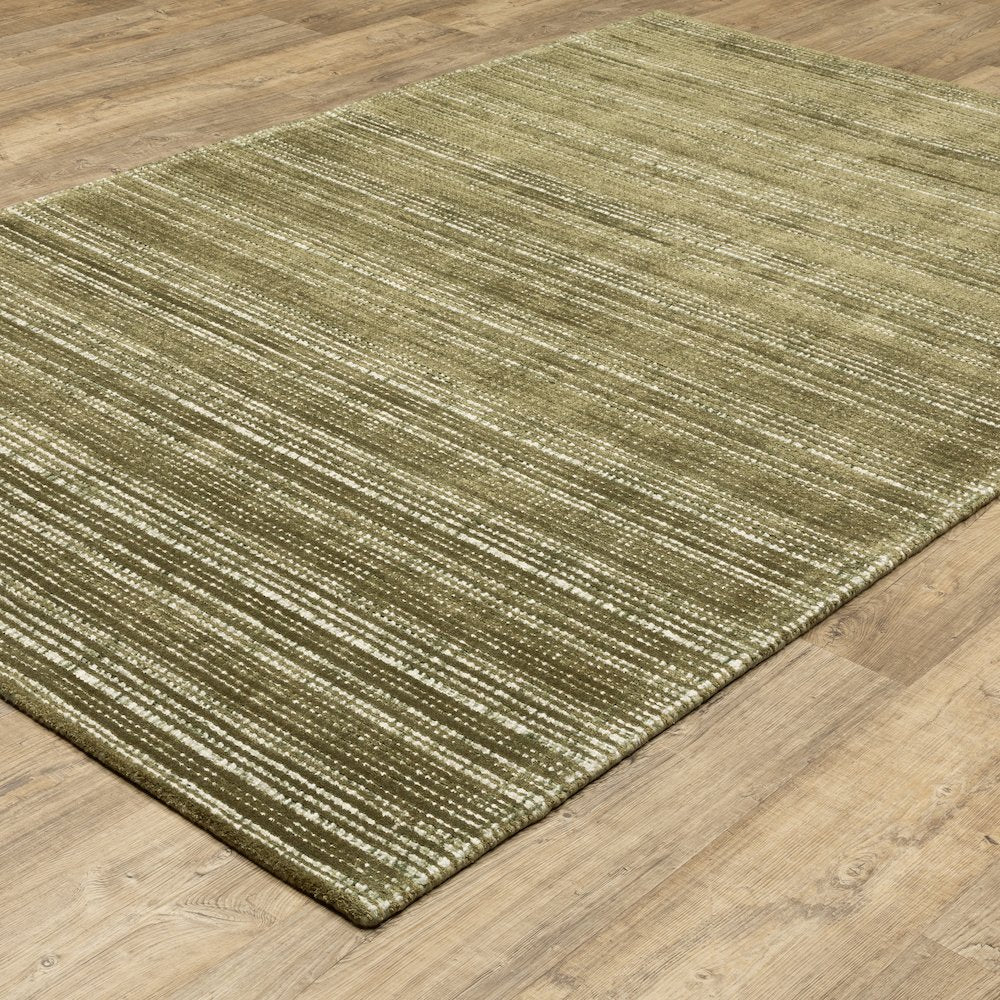Circa CIR07 Green/ Ivory Indoor Area Rug - 5' x 8'