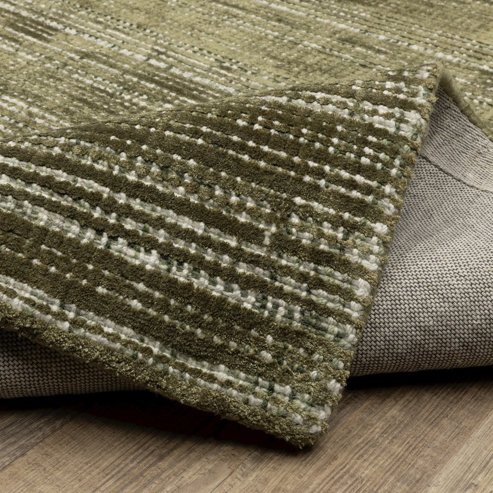Circa CIR07 Green/ Ivory Indoor Area Rug - 5' x 8'